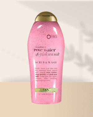 Exfoliante Corporal con Agua de Rosas y Sal Marina Rosa, 19.5 fl. Onz - OGX